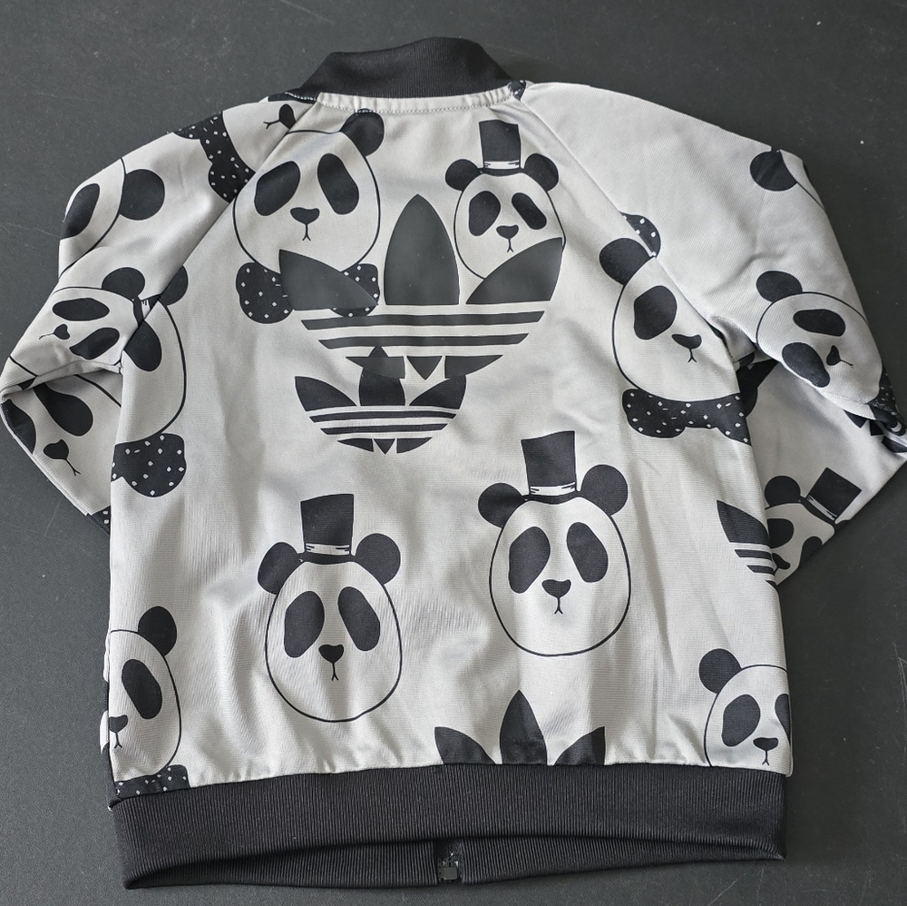 Adidas Black and Gray Mini Rodini Panda Tracksuit 12-18mos - Picture 3 of 9